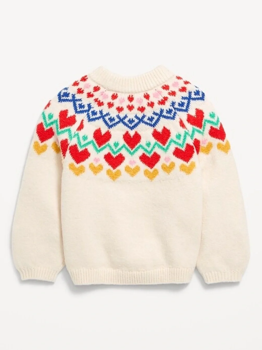 NWT Old Navy Pullover Multi Fair Isle Sweater Baby Girl 12-18 Months